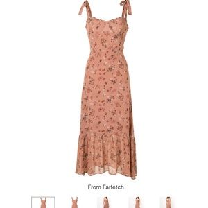 { Brand New }Reformation Nikita Floral Midi Dress in Arianne Pink NWT